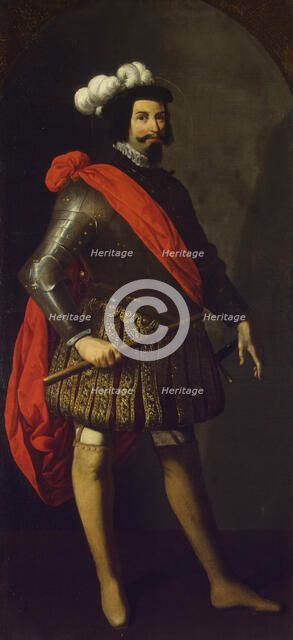 Saint Ferdinand III of Castile, ca 1630-1634. Artist: Zurbarán, Francisco, de (1598-1664)