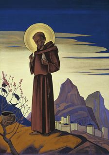 Saint Francis 1932. Artist: Nicholas Roerich