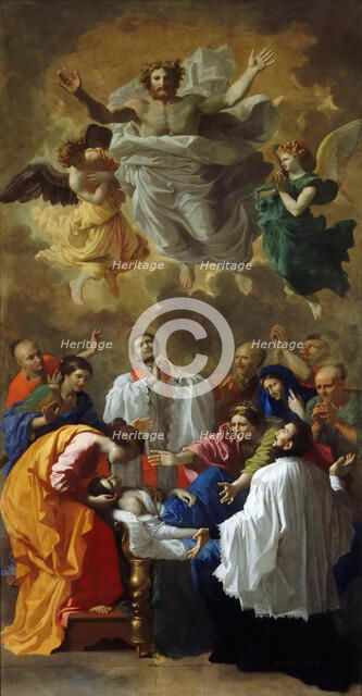 Saint Francis Xavier bringing back to life the daughter of an inhabitant of Kagoshima, 1641. Creator: Poussin, Nicolas (1594-1665).