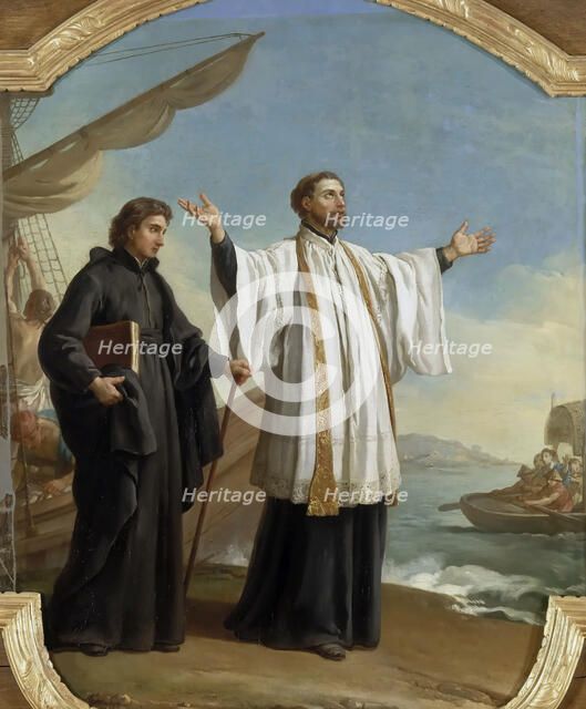 Saint Francis Xavier lands in China, 1753. Creator: Vien, Joseph Marie (1716-1809).