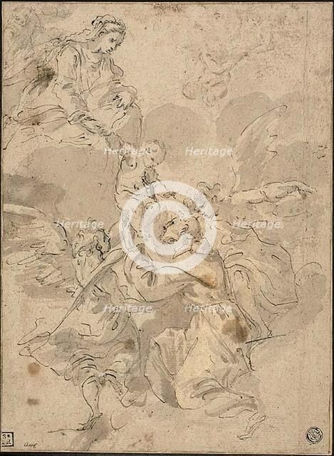 Saint Francis Adoring Virgin and Child, n.d. Creator: Luigi Garzi.