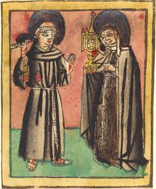Saint Francis and Saint Clara, 1450/1470. Creator: Unknown