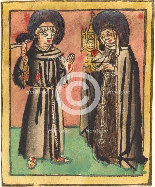 Saint Francis and Saint Clara, 1450/1470. Creator: Unknown.