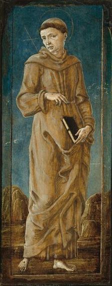 Saint Francis [far left panel], c. 1470/1480. Creator: Cosmè Tura