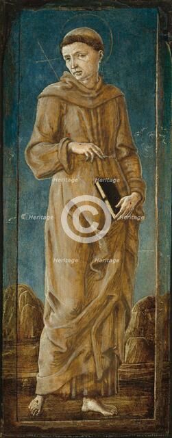 Saint Francis [far left panel], c. 1470/1480. Creator: Cosmè Tura.
