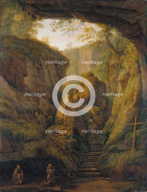 Saint Francis’ Grotto on Monte Verna, 1801. Creator: Jacob Philip Hackert.