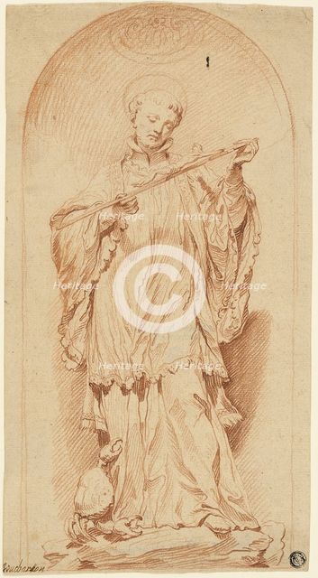 Saint Francis Holding a Crucifix, n.d. Creator: Edme Bouchardon.