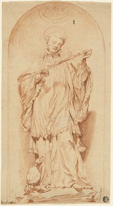 Saint Francis Holding a Crucifix, n.d. Creator: Edme Bouchardon