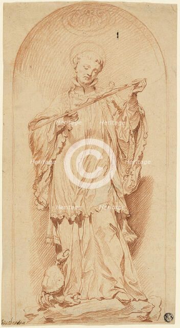 Saint Francis Holding a Crucifix, n.d. Creator: Edme Bouchardon.