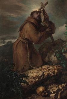 Saint Francis in Ecstasy, ca. 1650. Creator: Giovanni Benedetto Castiglione