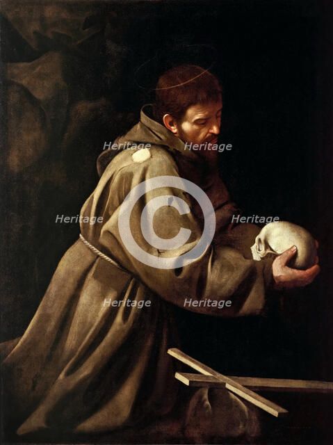 Saint Francis in Meditation, c1608-1610.