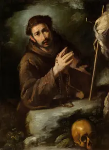 Saint Francis in Prayer, c. 1620/1630. Creator: Bernardo Strozzi