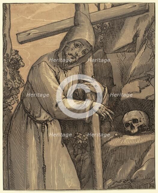 Saint Francis of Assisi, 1591. Creator: Andrea Andreani.