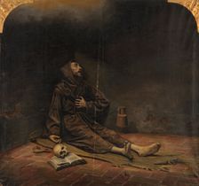 Saint Francis of Assisi, 1881. Creator: Julio Cebrián Mezquita