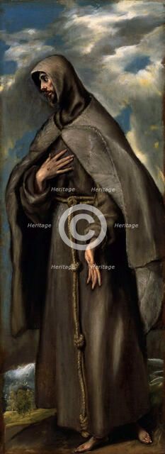 Saint Francis of Assisi, ca 1590. Creator: El Greco, Dominico (1541-1614).