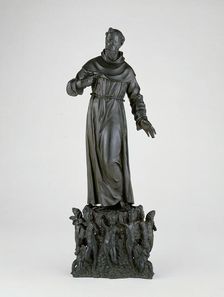 Saint Francis of Assisi; Base with Putti, 1600/20. Creator: Nicolò Roccatagliata