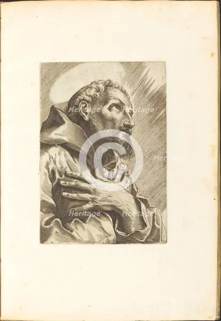 Saint Francis of Assisi, c. 1610/1620. Creator: Luca Ciamberlano.
