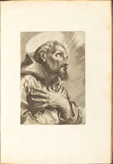 Saint Francis of Assisi, c. 1610/1620. Creator: Luca Ciamberlano