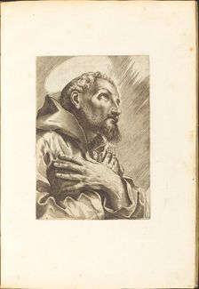 Saint Francis of Assisi, c. 1610/1620. Creator: Luca Ciamberlano