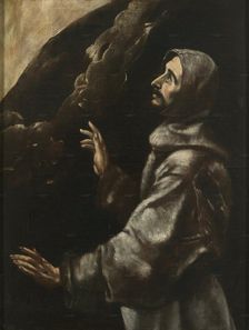 Saint Francis of Assisi in ecstasy, 17th century. Creator: El Greco