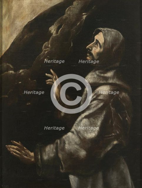 Saint Francis of Assisi in ecstasy, 17th century. Creator: El Greco.