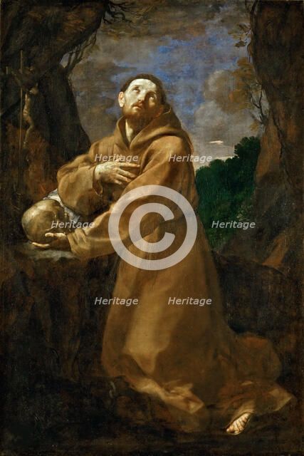 Saint Francis of Assisi in Ecstasy, c. 1615. Creator: Reni, Guido (1575-1642).