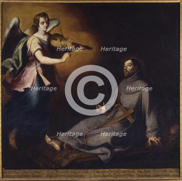 Saint Francis of Assisi in Ecstasy, c. 1646. Creator: Murillo, Bartolomé Estebàn (1617-1682).
