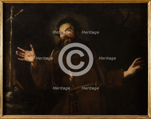 Saint Francis of Assisi in prayer, Second half of the 16th century. Creator: Strozzi, Bernardo (1581-1644).