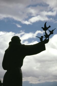 Saint Francis of Assisi statue, Murcia, Spain. Artist: Elizabeth Disney