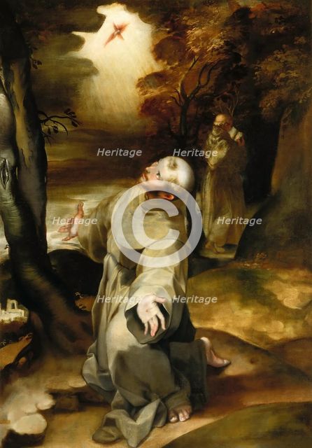 Saint Francis of Assisi Receiving the Stigmata, 1594-1595. Creator: Barocci, Federigo (1528-1612).