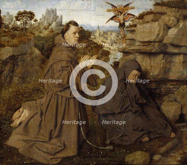 Saint Francis of Assisi Receiving the Stigmata, ca 1430. Creator: Eyck, Jan van (1390-1441).