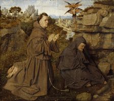 Saint Francis of Assisi Receiving the Stigmata, ca 1430. Creator: Eyck, Jan van (1390-1441)