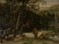 Saint Francis Preaching to the Animals, 1666. Creator: Jan Siberechts