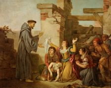 Saint Francis raising a girl from the dead, c1788-c1789. Creator: Antonio Carnicero