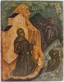 Saint Francis receives the Stigmata, 15th century. Creator: Anonymous ()