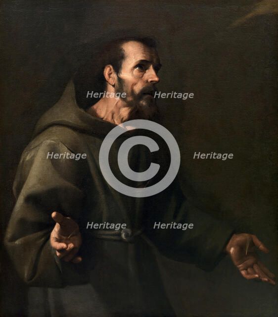 Saint Francis receives the Stigmata, ca 1611. Creator: Sellitto, Carlo (1581-1614).