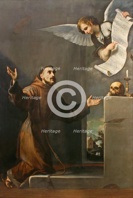 Saint Francis receives the Stigmata, First third of 17th cen.. Artist: Ribera, José, de (1591-1652)