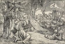 Saint Francis Receiving the Stigmata, 1535/45. Creator: Nicolo Boldrini