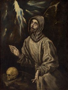 Saint Francis receiving the Stigmata, 1600. Creator: El Greco, Dominico (1541-1614)