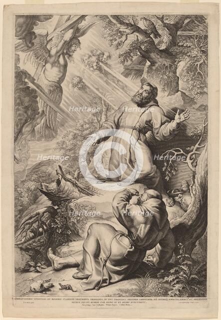 Saint Francis Receiving the Stigmata, 1620. Creator: Lucas Vorsterman.