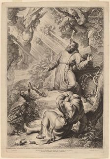 Saint Francis Receiving the Stigmata, 1620. Creator: Lucas Vorsterman