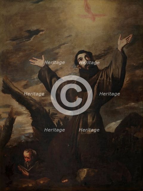 Saint Francis Receiving the Stigmata, 1644. Creator: Jusepe de Ribera.