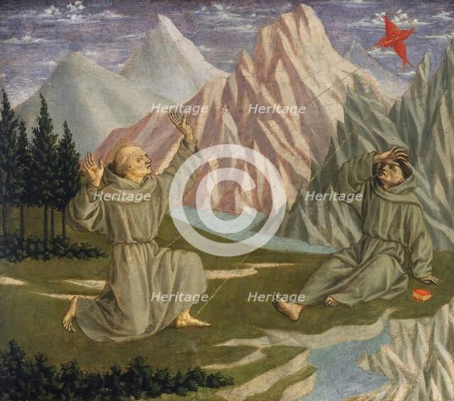 Saint Francis Receiving the Stigmata, c. 1445/1450. Creator: Domenico Veneziano.