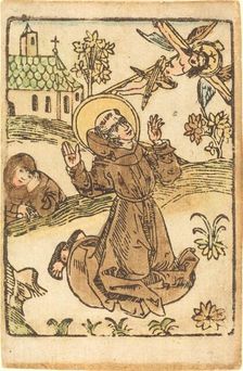 Saint Francis Receiving the Stigmata, c. 1480. Creator: Unknown