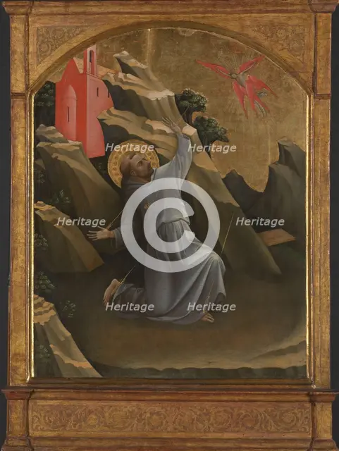 Saint Francis Receiving the Stigmata, c.1420. Creator: Lorenzo Monaco.