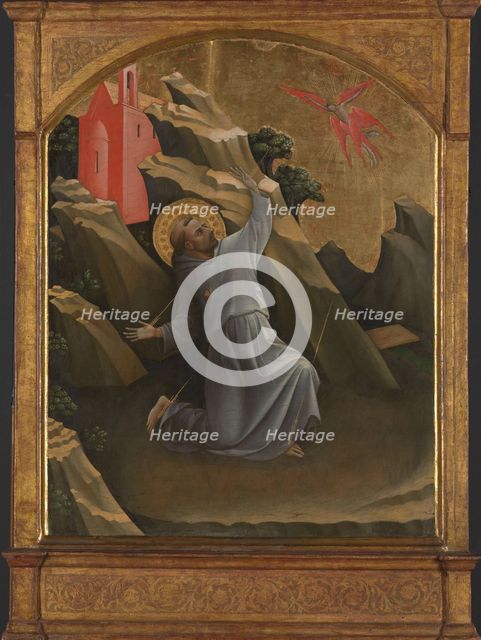 Saint Francis Receiving the Stigmata, c.1420. Creator: Lorenzo Monaco.