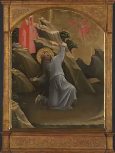 Saint Francis Receiving the Stigmata, c.1420. Creator: Lorenzo Monaco