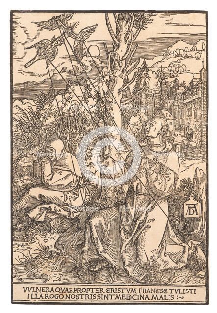 Saint Francis Receiving the Stigmata, c. 1505. Creator: Dürer, Albrecht (1471-1528).