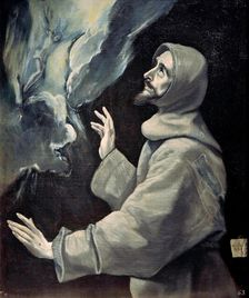 Saint Francis receiving the Stigmata, ca 1585-1590. Creator: El Greco, Dominico (1541-1614)