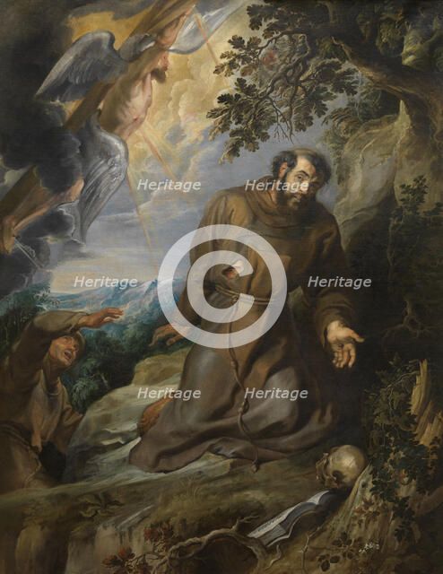 Saint Francis receiving the Stigmata, ca 1630-1634. Creator: Rubens, Pieter Paul (1577-1640).